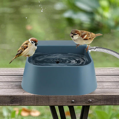 Automatic Dog Water Dispenser with 59" Metal Water Pipe, Auto Fill Dog Water Bowl for 3/4" or 1/2" Male End Faucet, Large Automatic Waterer for Dogs Cats Chicken Pigs Livestock