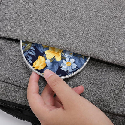 Blue Base Yellow Floral Wireless Charger Qi-Certified Fast Wireless Charging Pad with USB Cable Portable Charging Station Slim Charger Mat for Most Wireless Charging Smartphones