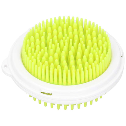 Pet Grooming Tool, for Dogs and Cats, Double Sided Head Massage Brush, ABS and TPE Material Comb, Multifunctional Deshedding and Cleaning Brush, Gentle Massage and Groomin (Yellow)