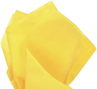 Yellow Gift Wrap Tissue Paper XL | Size: 20 Inch X 30 Inch | Count: 48 Sheets | Color: Yellow