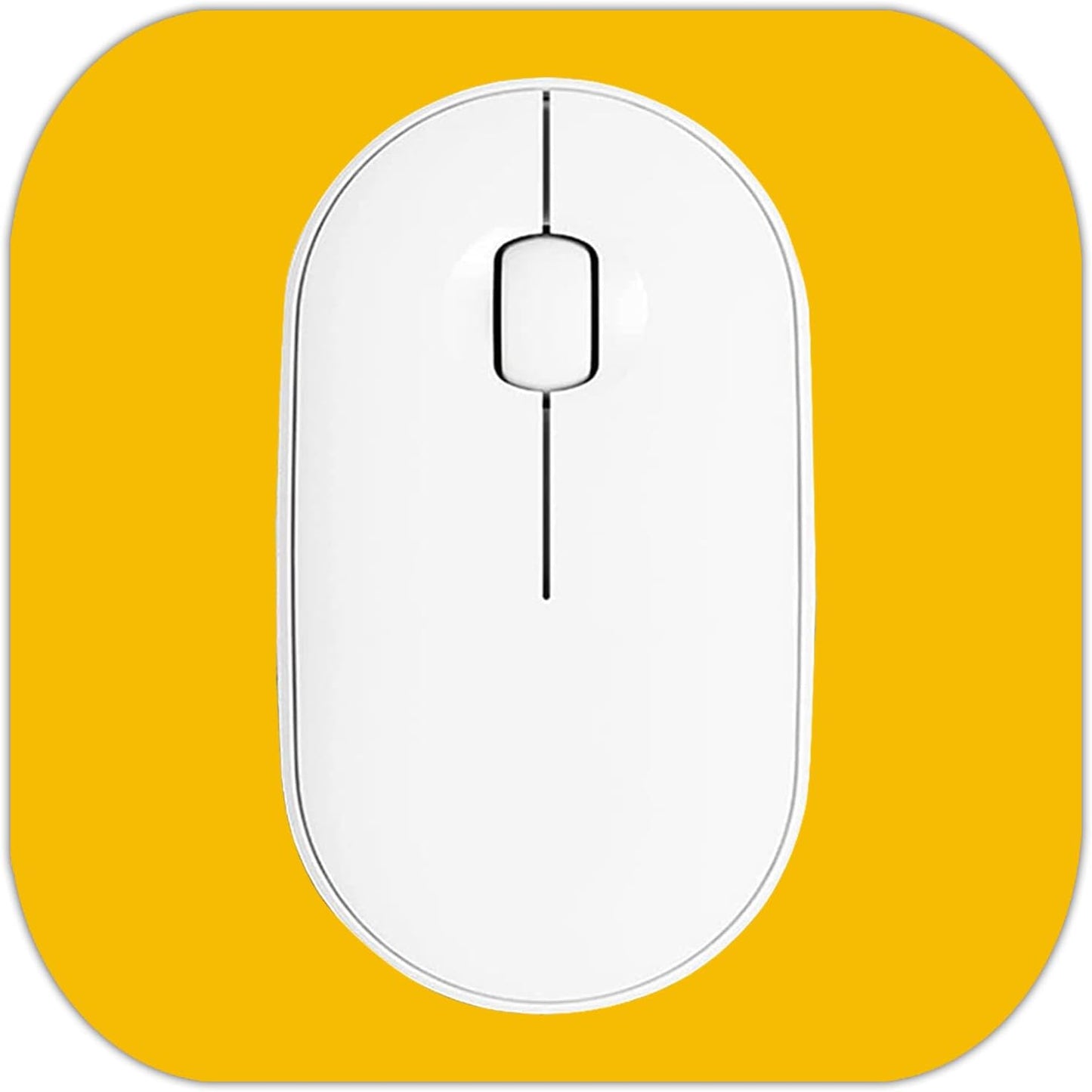 Mini Mouse Pad, 6x6 Inches, Waterproof Non-Slip Rubber Base, for Laptop, Keyboard Tray, Wireless Mouse, Home, Office, Travel (Yellow)