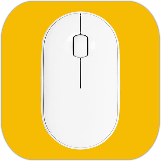 Mini Mouse Pad, 6x6 Inches, Waterproof Non-Slip Rubber Base, for Laptop, Keyboard Tray, Wireless Mouse, Home, Office, Travel (Yellow)