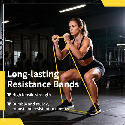 12-Pack Resistance Bands Set - Pull Up Assist, Strength Training & Physical Therapy for Home Gym | Exercise Loop Bands for Men & Women