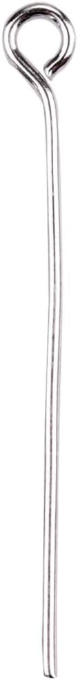 Open Eye Pins Platinum Head Pins for DIY Jewelry Making 30mm 300pcs