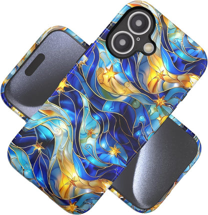 Compatible with iPhone 17 Case 6.3”, Cute Patterns Shockproof Protective Aesthetic Phone Case with Stylish Designs for Women Girl, Fruit Lemon European Summer Collage