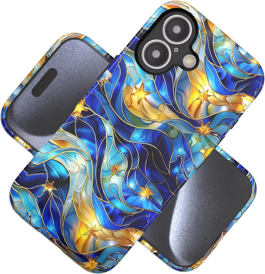 Compatible with iPhone 17 Case 6.3”, Cute Patterns Shockproof Protective Aesthetic Phone Case with Stylish Designs for Women Girl, Fruit Lemon European Summer Collage