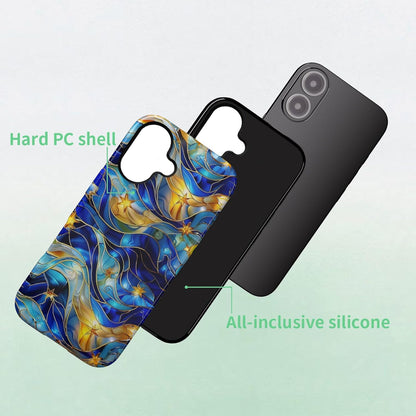 Compatible with iPhone 17 Case 6.3”, Cute Patterns Shockproof Protective Aesthetic Phone Case with Stylish Designs for Women Girl, Fruit Lemon European Summer Collage