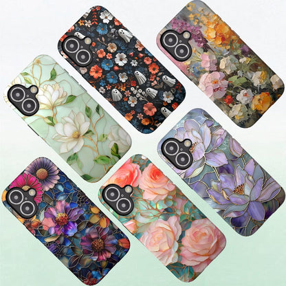 Compatible with iPhone 17 Case 6.3”, Cute Patterns Shockproof Protective Aesthetic Phone Case with Stylish Designs for Women Girl, Fruit Lemon European Summer Collage