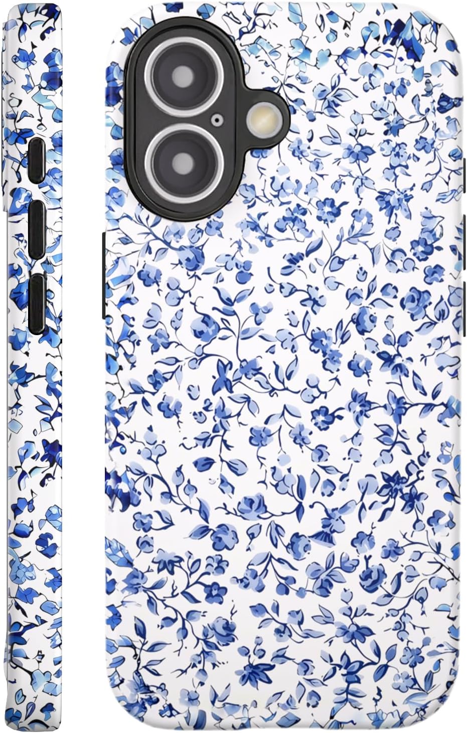 Compatible with iPhone 17 Case 6.3”, Cute Patterns Shockproof Protective Aesthetic Phone Case with Stylish Designs for Women Girl, Fruit Lemon European Summer Collage