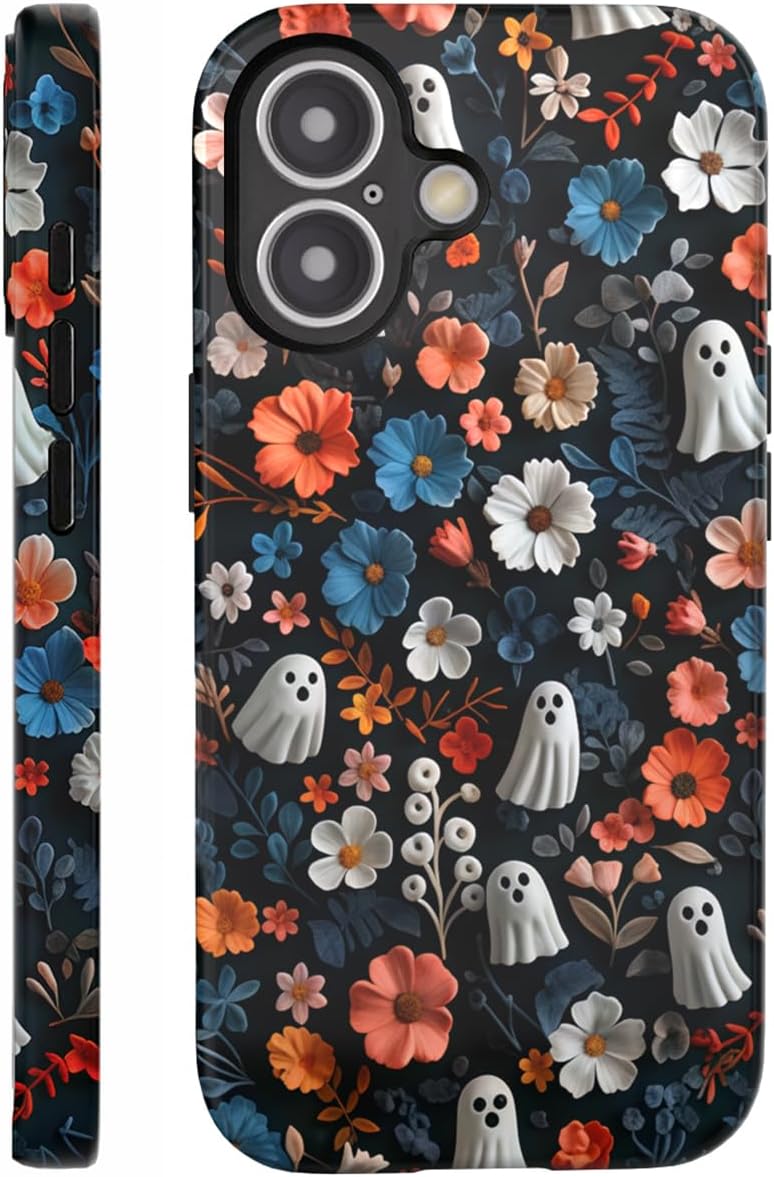 Compatible with iPhone 17 Case 6.3”, Cute Patterns Shockproof Protective Aesthetic Phone Case with Stylish Designs for Women Girl, Fruit Lemon European Summer Collage