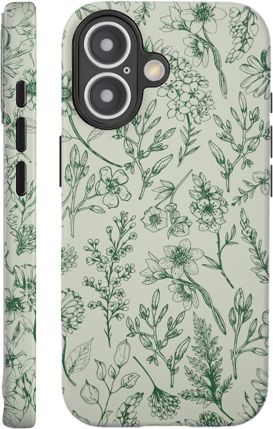 Compatible with iPhone 17 Case 6.3”, Cute Patterns Shockproof Protective Aesthetic Phone Case with Stylish Designs for Women Girl, Fruit Lemon European Summer Collage