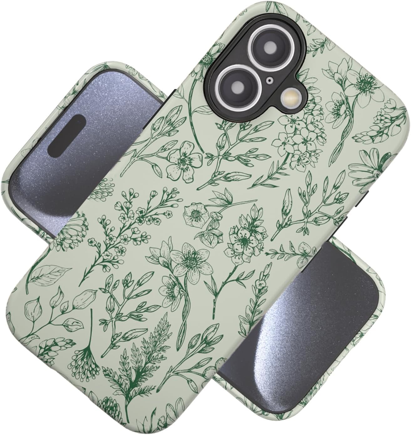 Compatible with iPhone 17 Case 6.3”, Cute Patterns Shockproof Protective Aesthetic Phone Case with Stylish Designs for Women Girl, Fruit Lemon European Summer Collage