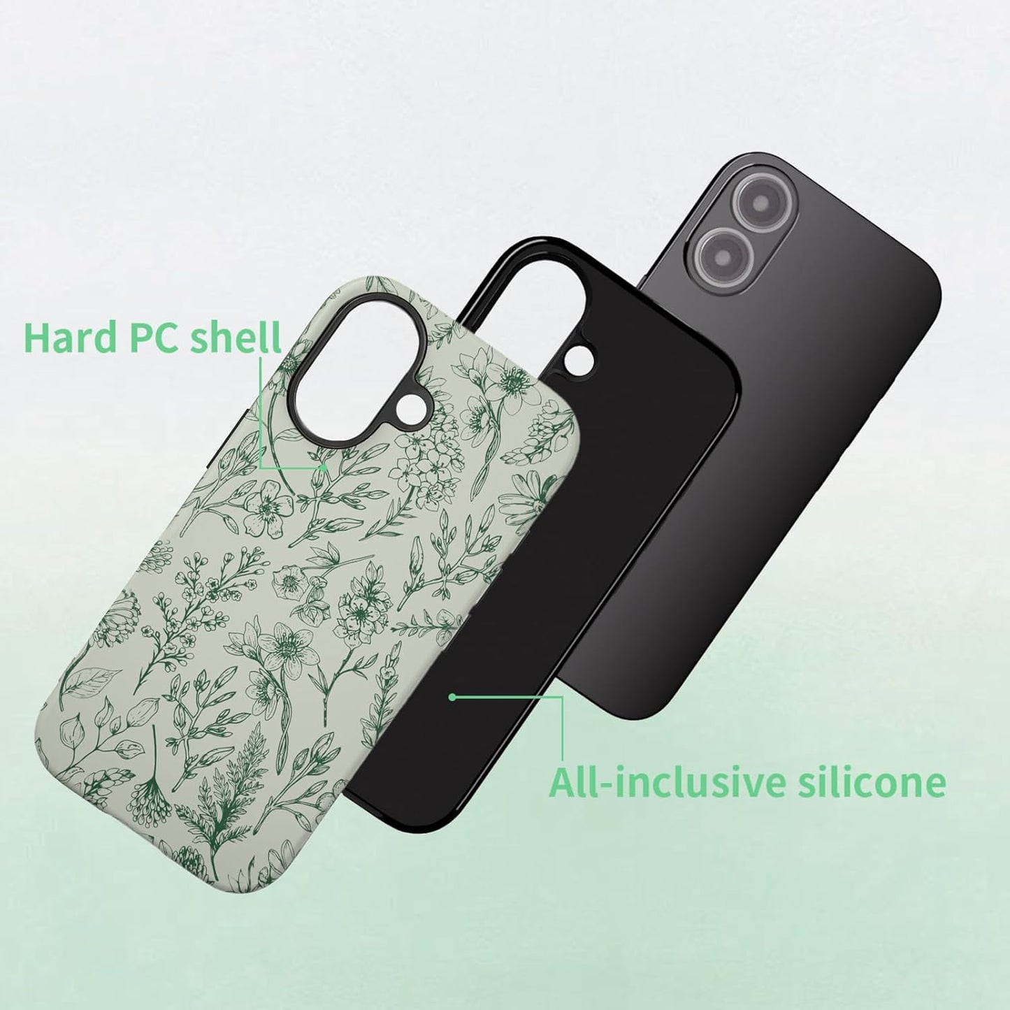 Compatible with iPhone 17 Case 6.3”, Cute Patterns Shockproof Protective Aesthetic Phone Case with Stylish Designs for Women Girl, Fruit Lemon European Summer Collage