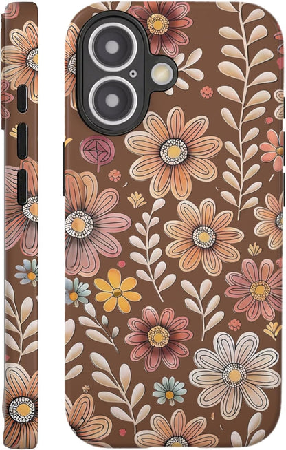 Compatible with iPhone 17 Case 6.3”, Cute Patterns Shockproof Protective Aesthetic Phone Case with Stylish Designs for Women Girl, Fruit Lemon European Summer Collage
