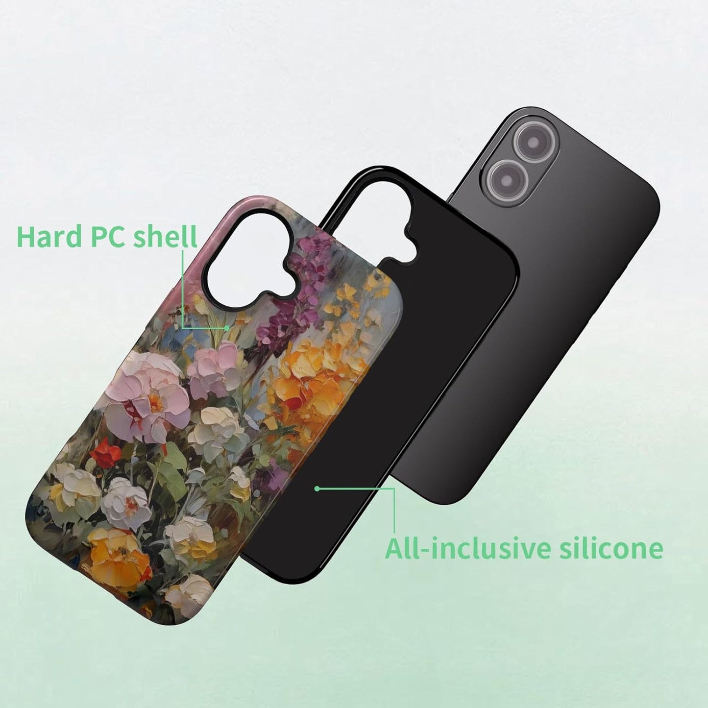 Compatible with iPhone 17 Case 6.3”, Cute Patterns Shockproof Protective Aesthetic Phone Case with Stylish Designs for Women Girl, Fruit Lemon European Summer Collage