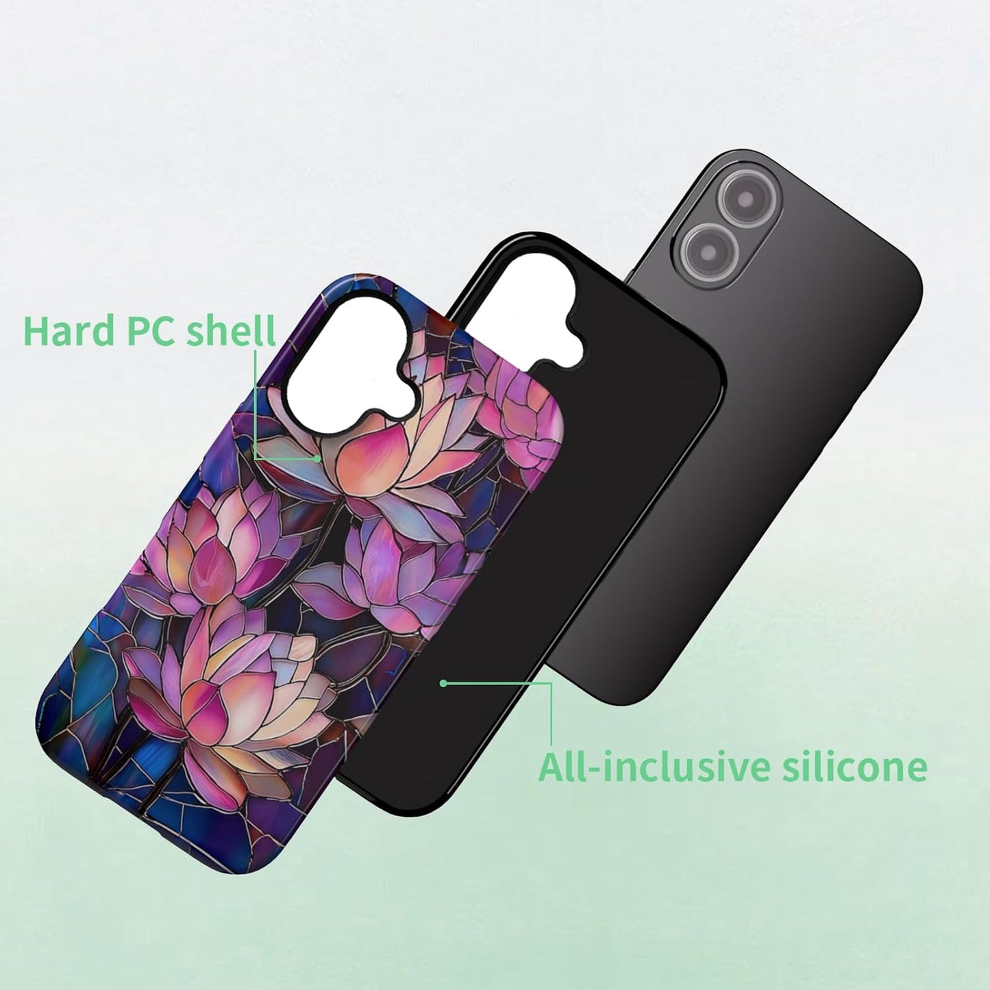 Compatible with iPhone 17 Case 6.3”, Cute Patterns Shockproof Protective Aesthetic Phone Case with Stylish Designs for Women Girl, Fruit Lemon European Summer Collage