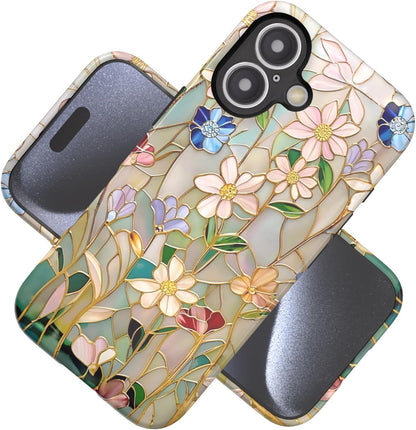 Compatible with iPhone 17 Case 6.3”, Cute Patterns Shockproof Protective Aesthetic Phone Case with Stylish Designs for Women Girl, Fruit Lemon European Summer Collage