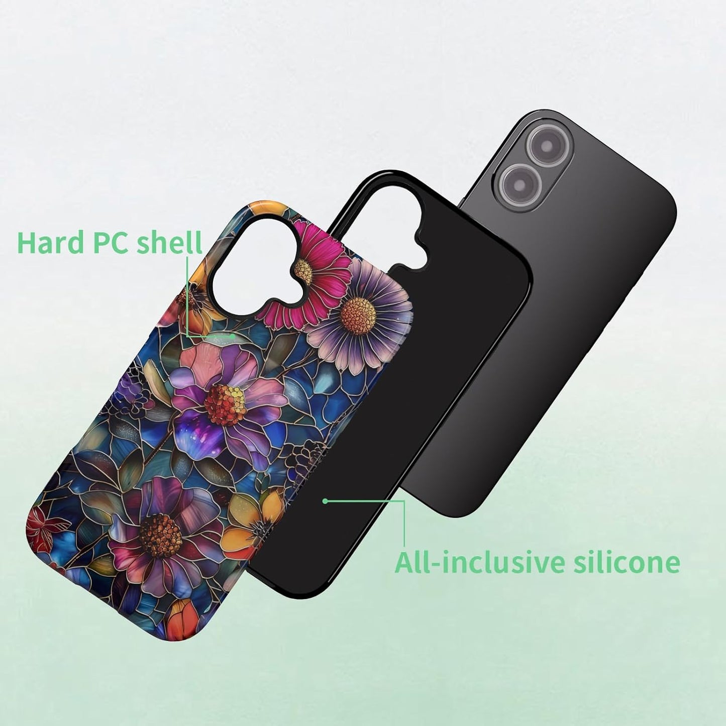 Compatible with iPhone 17 Case 6.3”, Cute Patterns Shockproof Protective Aesthetic Phone Case with Stylish Designs for Women Girl, Fruit Lemon European Summer Collage