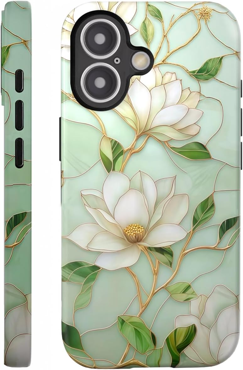Compatible with iPhone 17 Case 6.3”, Cute Patterns Shockproof Protective Aesthetic Phone Case with Stylish Designs for Women Girl, Fruit Lemon European Summer Collage