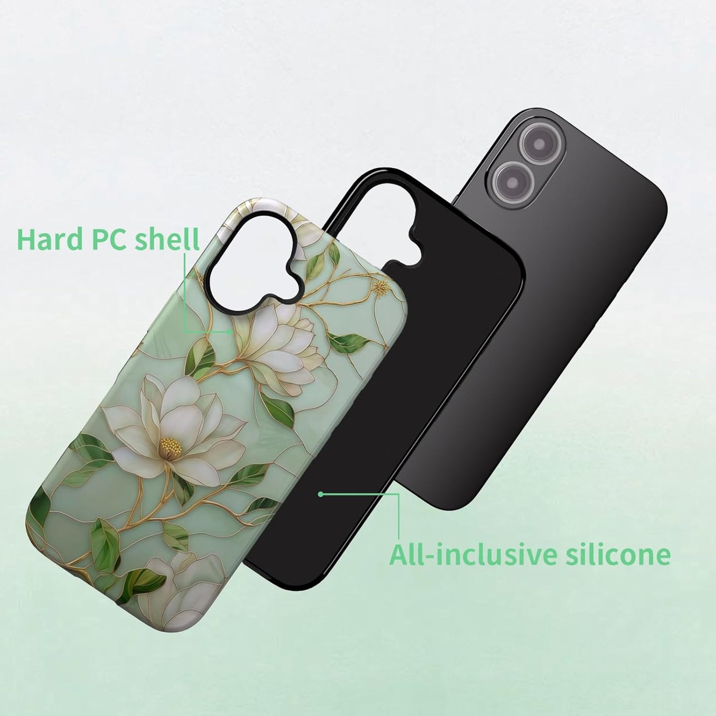 Compatible with iPhone 17 Case 6.3”, Cute Patterns Shockproof Protective Aesthetic Phone Case with Stylish Designs for Women Girl, Fruit Lemon European Summer Collage