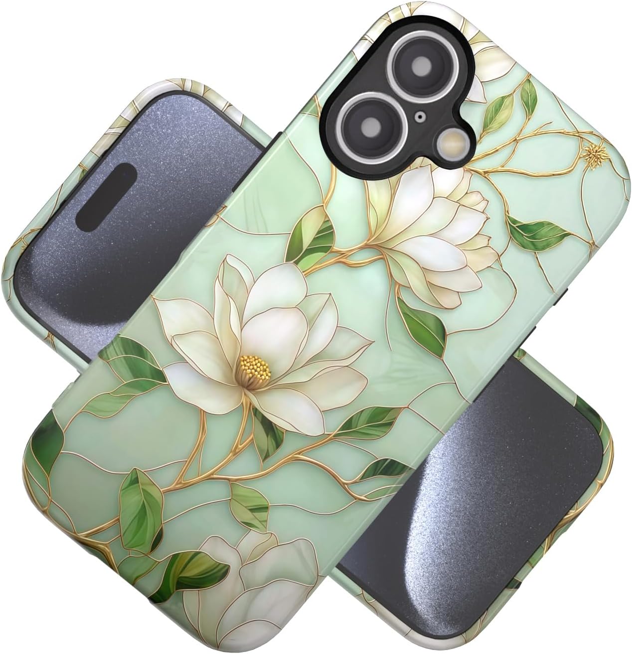 Compatible with iPhone 17 Case 6.3”, Cute Patterns Shockproof Protective Aesthetic Phone Case with Stylish Designs for Women Girl, Fruit Lemon European Summer Collage