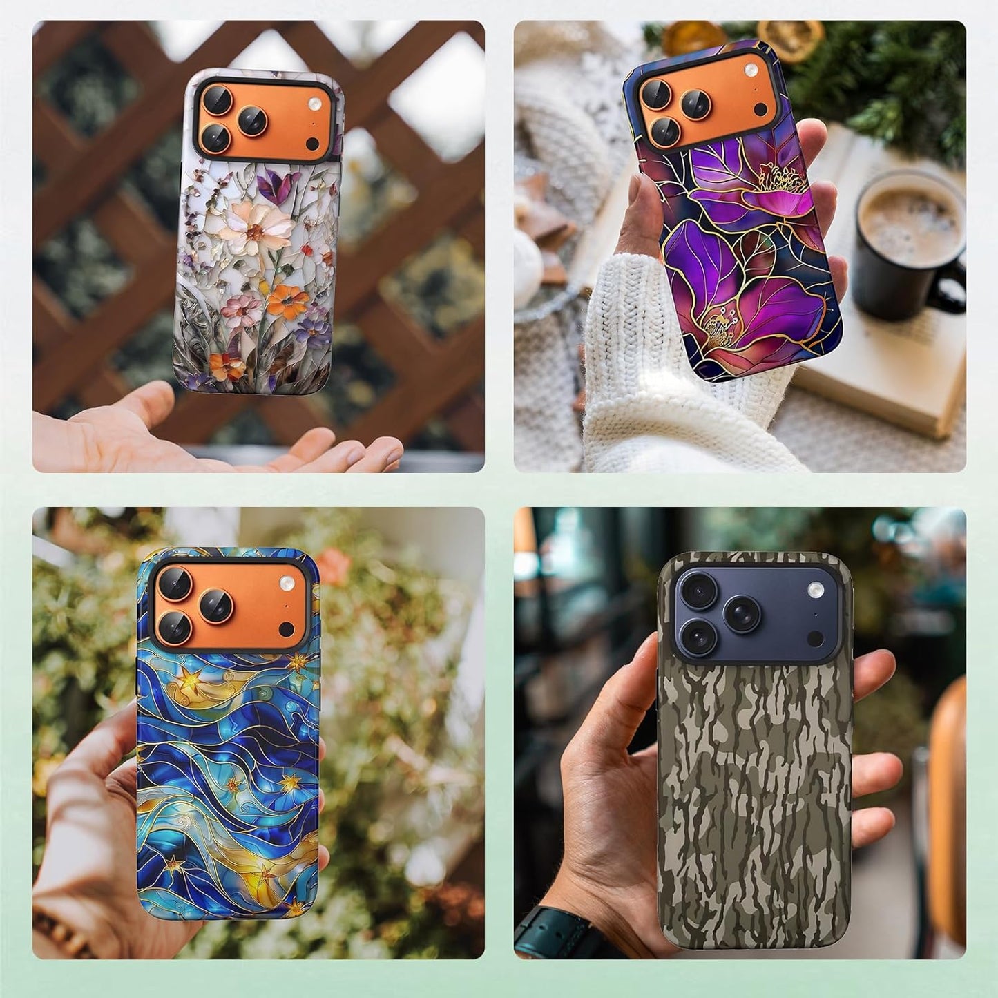 Compatible with iPhone 17 Case 6.3”, Cute Patterns Shockproof Protective Aesthetic Phone Case with Stylish Designs for Women Girl, Fruit Lemon European Summer Collage