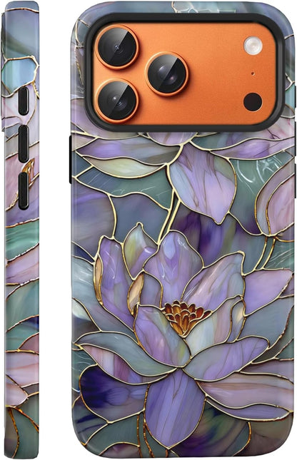Compatible with iPhone 17 Case 6.3”, Cute Patterns Shockproof Protective Aesthetic Phone Case with Stylish Designs for Women Girl, Fruit Lemon European Summer Collage