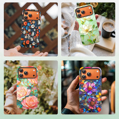 Compatible with iPhone 17 Case 6.3”, Cute Patterns Shockproof Protective Aesthetic Phone Case with Stylish Designs for Women Girl, Fruit Lemon European Summer Collage