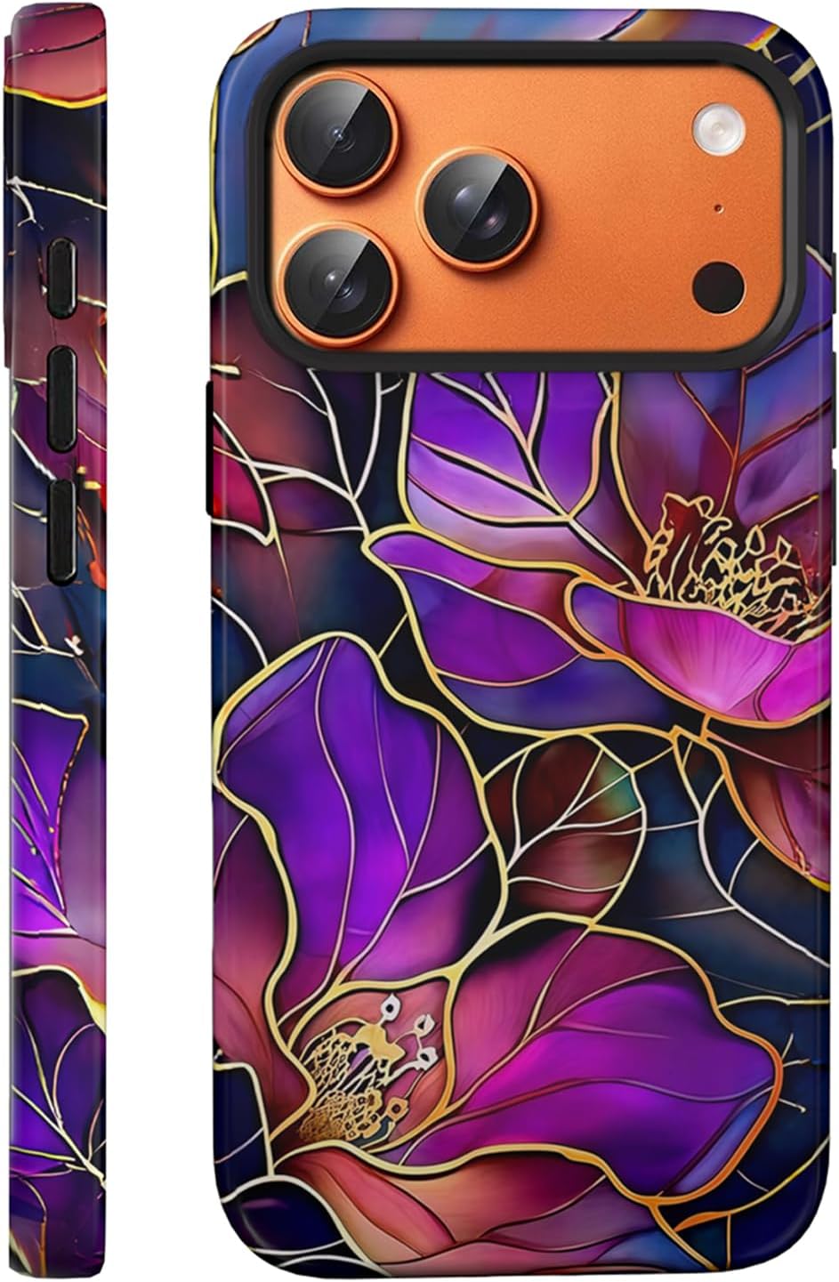 Compatible with iPhone 17 Case 6.3”, Cute Patterns Shockproof Protective Aesthetic Phone Case with Stylish Designs for Women Girl, Fruit Lemon European Summer Collage