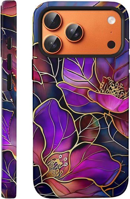 Compatible with iPhone 17 Case 6.3”, Cute Patterns Shockproof Protective Aesthetic Phone Case with Stylish Designs for Women Girl, Fruit Lemon European Summer Collage