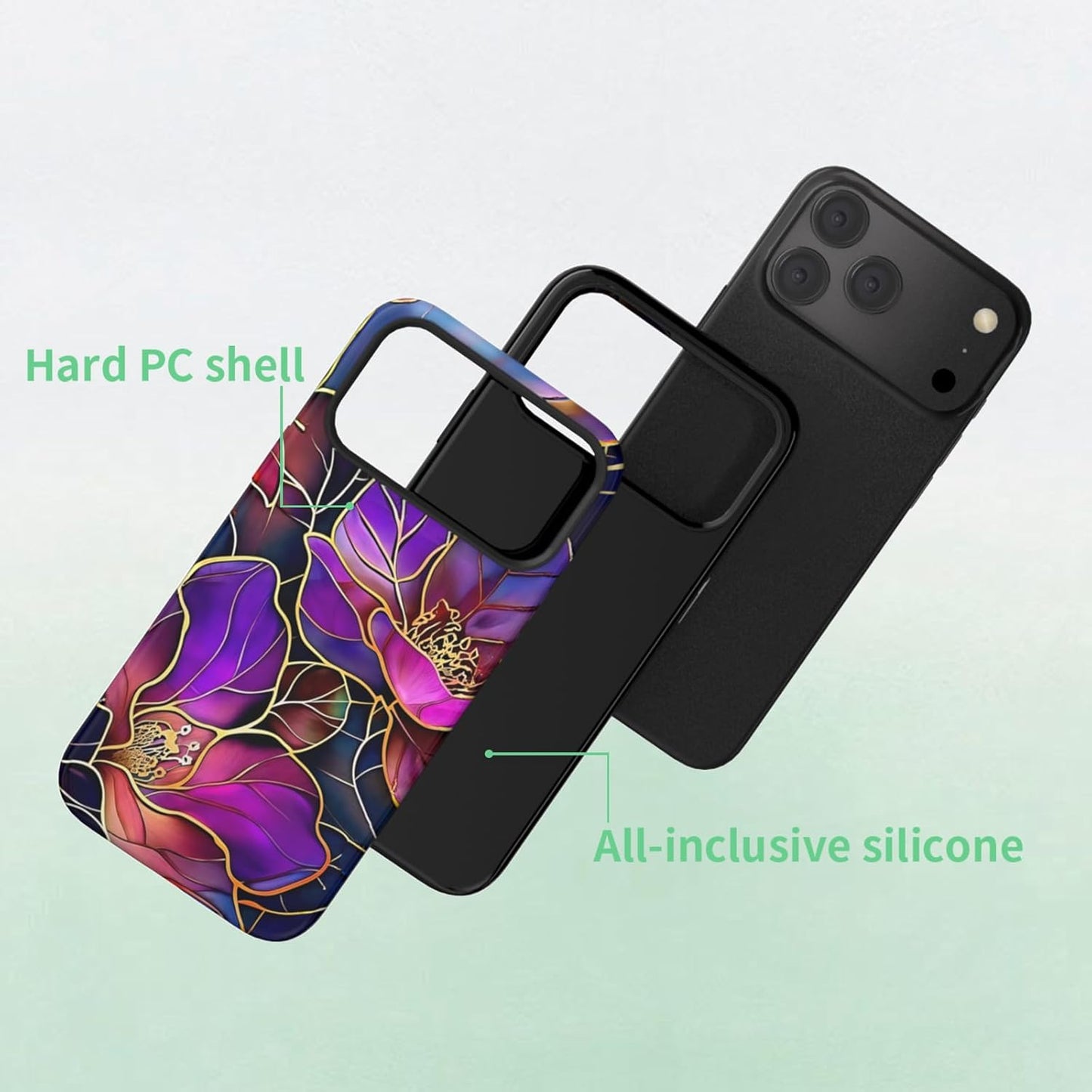 Compatible with iPhone 17 Case 6.3”, Cute Patterns Shockproof Protective Aesthetic Phone Case with Stylish Designs for Women Girl, Fruit Lemon European Summer Collage