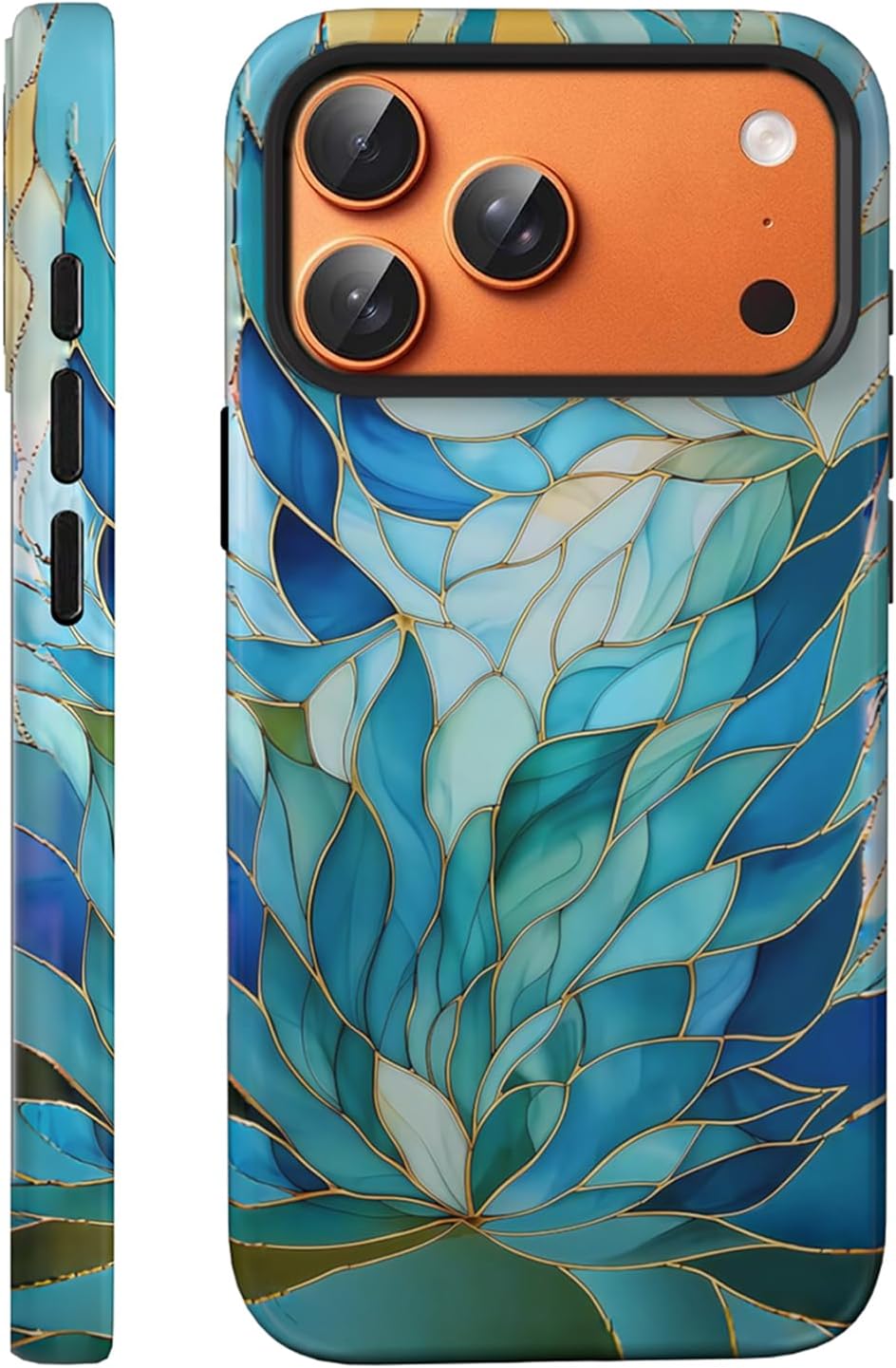 Compatible with iPhone 17 Case 6.3”, Cute Patterns Shockproof Protective Aesthetic Phone Case with Stylish Designs for Women Girl, Fruit Lemon European Summer Collage
