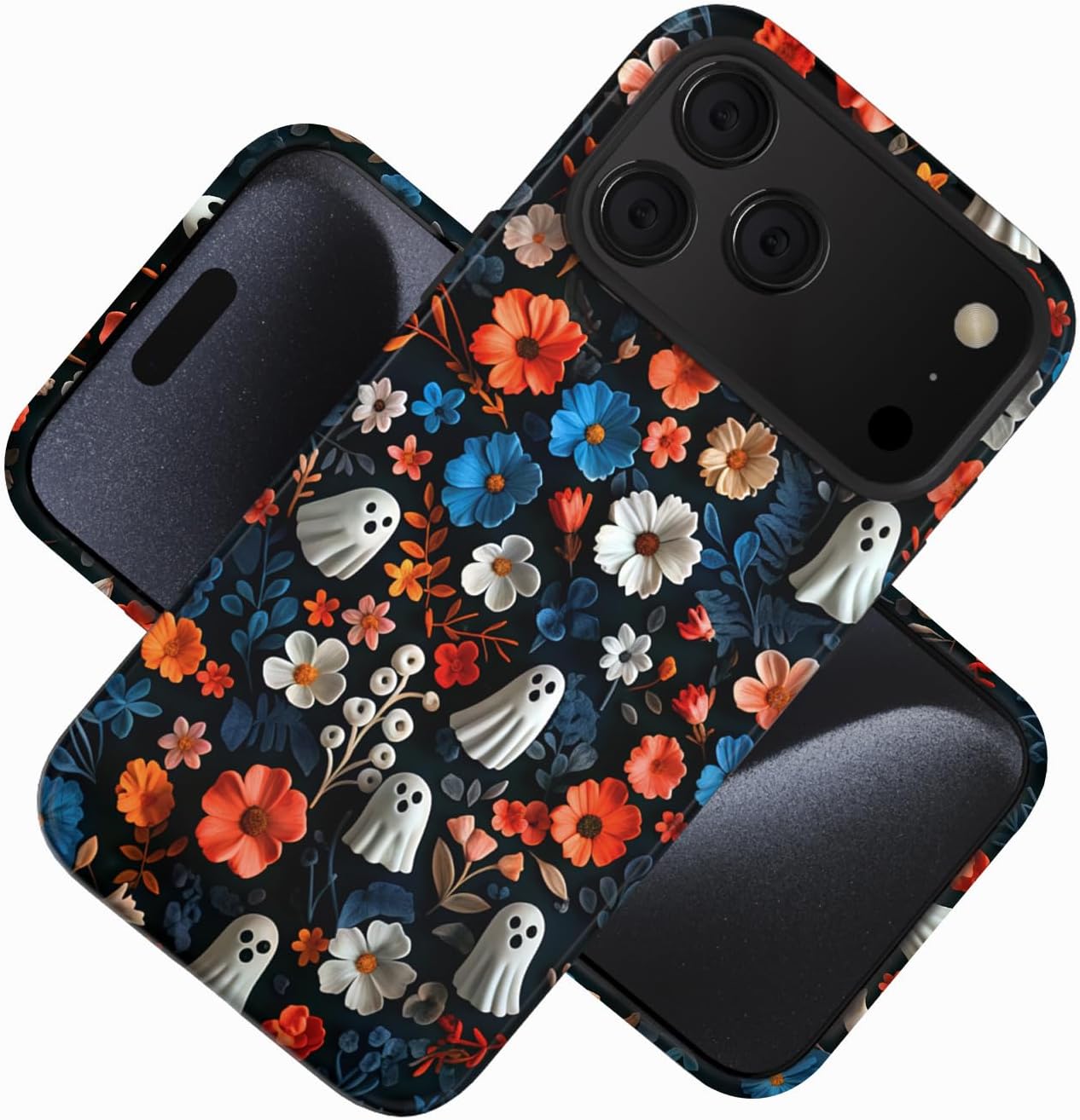 Compatible with iPhone 17 Case 6.3”, Cute Patterns Shockproof Protective Aesthetic Phone Case with Stylish Designs for Women Girl, Fruit Lemon European Summer Collage