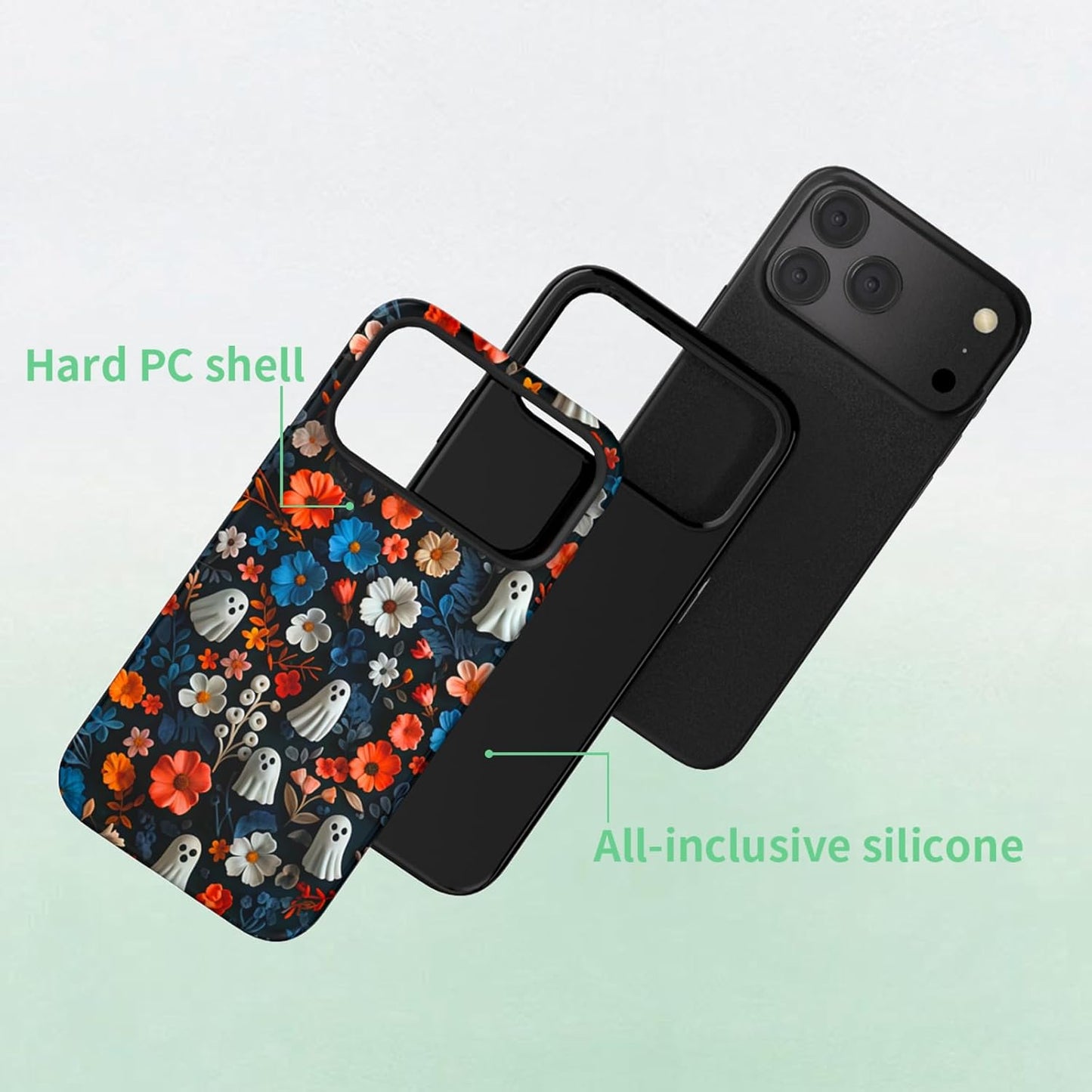 Compatible with iPhone 17 Case 6.3”, Cute Patterns Shockproof Protective Aesthetic Phone Case with Stylish Designs for Women Girl, Fruit Lemon European Summer Collage