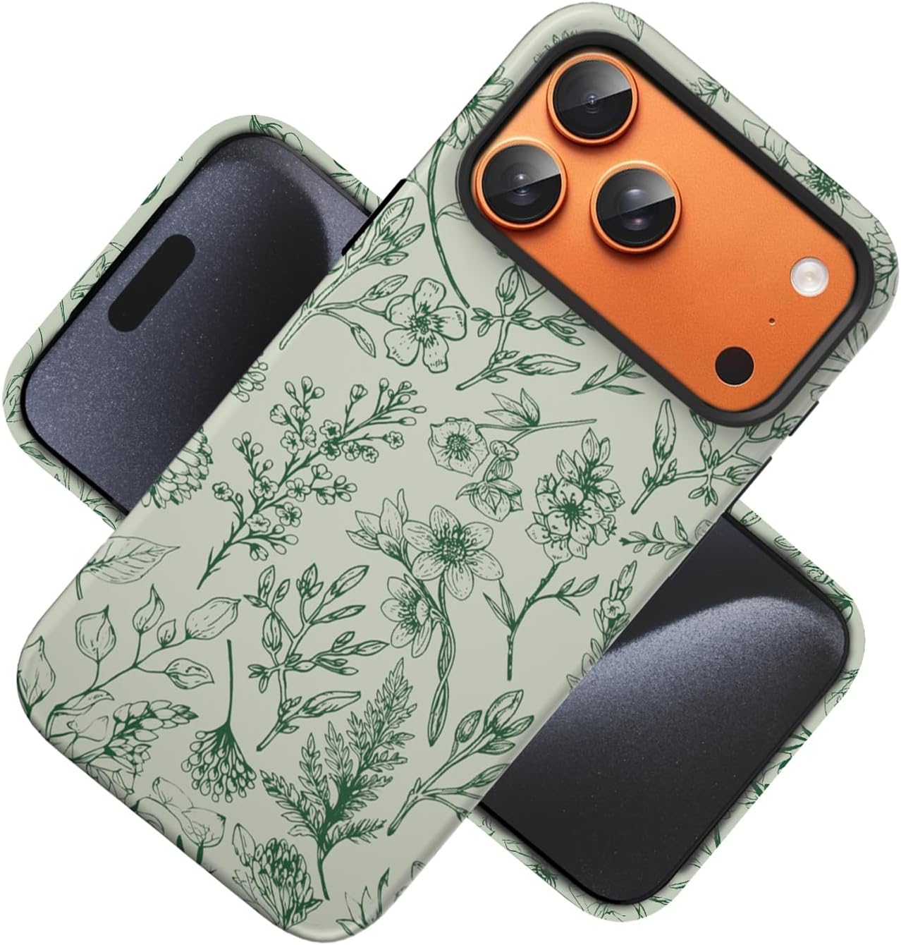 Compatible with iPhone 17 Case 6.3”, Cute Patterns Shockproof Protective Aesthetic Phone Case with Stylish Designs for Women Girl, Fruit Lemon European Summer Collage