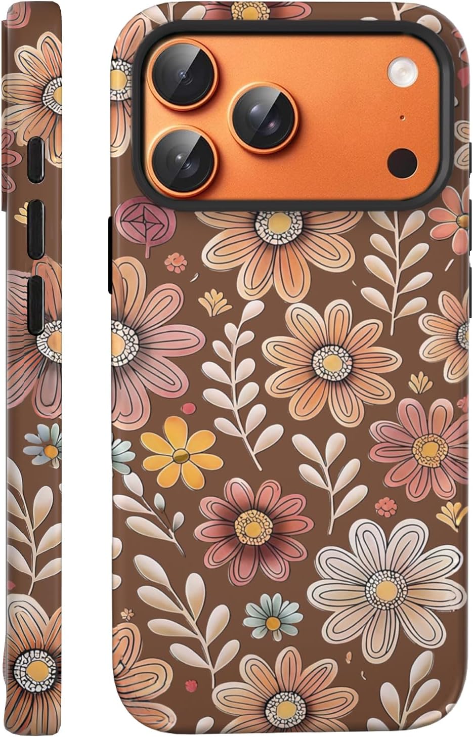 Compatible with iPhone 17 Case 6.3”, Cute Patterns Shockproof Protective Aesthetic Phone Case with Stylish Designs for Women Girl, Fruit Lemon European Summer Collage