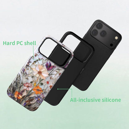 Compatible with iPhone 17 Case 6.3”, Cute Patterns Shockproof Protective Aesthetic Phone Case with Stylish Designs for Women Girl, Fruit Lemon European Summer Collage