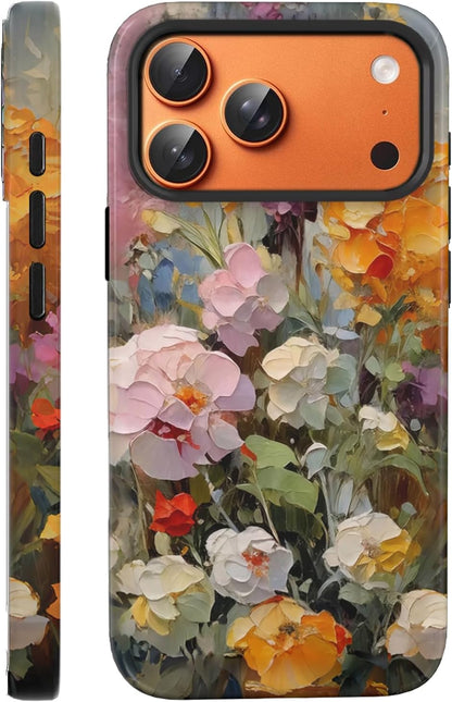 Compatible with iPhone 17 Case 6.3”, Cute Patterns Shockproof Protective Aesthetic Phone Case with Stylish Designs for Women Girl, Fruit Lemon European Summer Collage