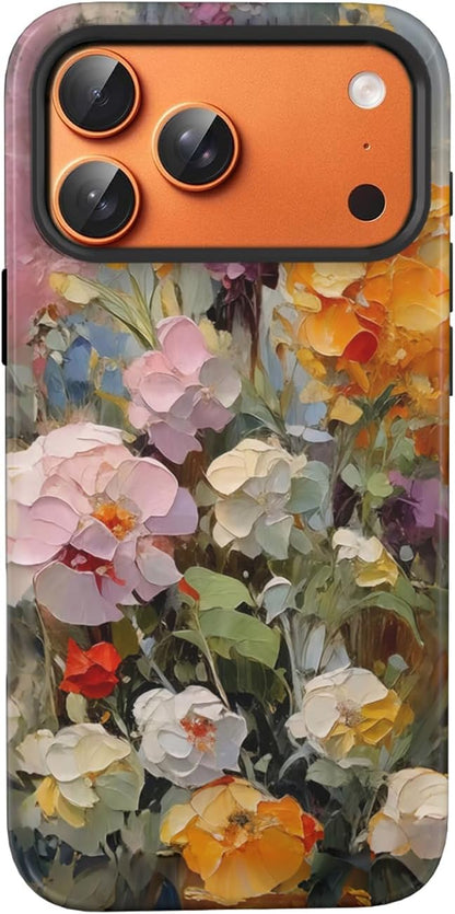 Compatible with iPhone 17 Case 6.3”, Cute Patterns Shockproof Protective Aesthetic Phone Case with Stylish Designs for Women Girl, Fruit Lemon European Summer Collage