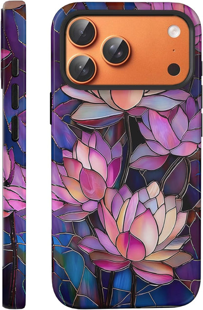 Compatible with iPhone 17 Case 6.3”, Cute Patterns Shockproof Protective Aesthetic Phone Case with Stylish Designs for Women Girl, Fruit Lemon European Summer Collage