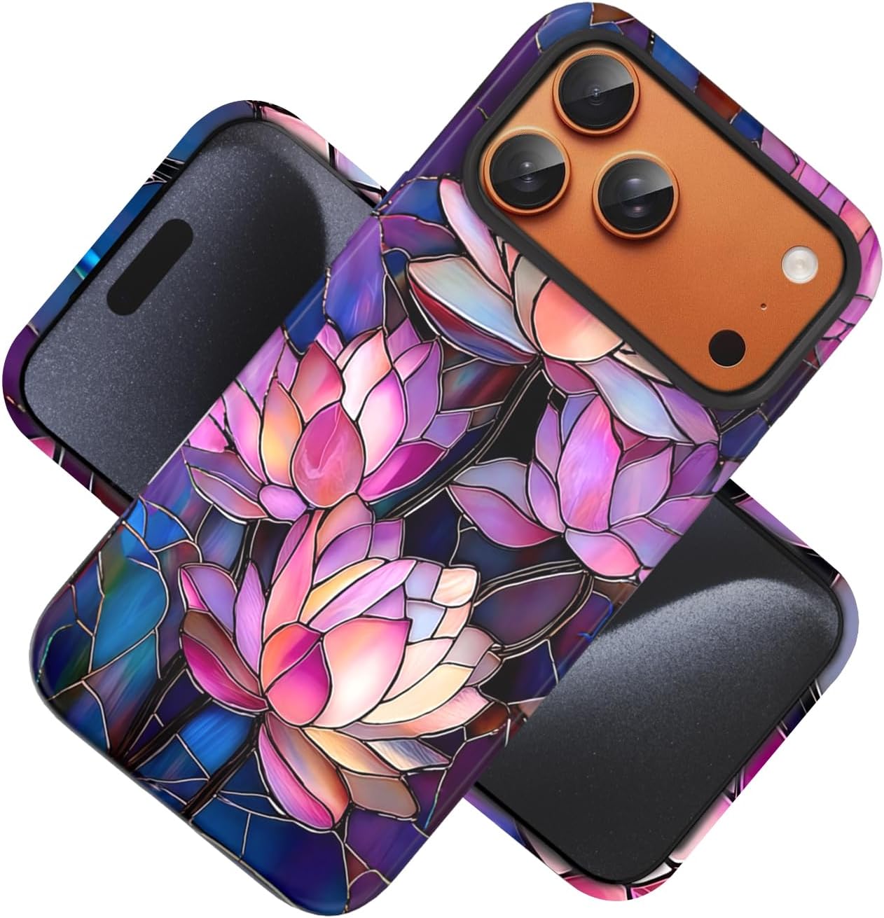 Compatible with iPhone 17 Case 6.3”, Cute Patterns Shockproof Protective Aesthetic Phone Case with Stylish Designs for Women Girl, Fruit Lemon European Summer Collage