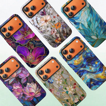 Compatible with iPhone 17 Case 6.3”, Cute Patterns Shockproof Protective Aesthetic Phone Case with Stylish Designs for Women Girl, Fruit Lemon European Summer Collage
