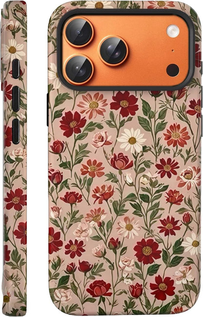 Compatible with iPhone 17 Case 6.3”, Cute Patterns Shockproof Protective Aesthetic Phone Case with Stylish Designs for Women Girl, Fruit Lemon European Summer Collage