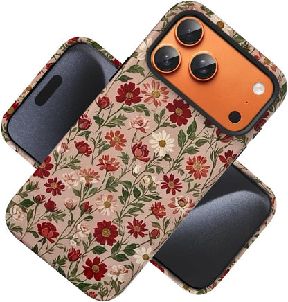 Compatible with iPhone 17 Case 6.3”, Cute Patterns Shockproof Protective Aesthetic Phone Case with Stylish Designs for Women Girl, Fruit Lemon European Summer Collage