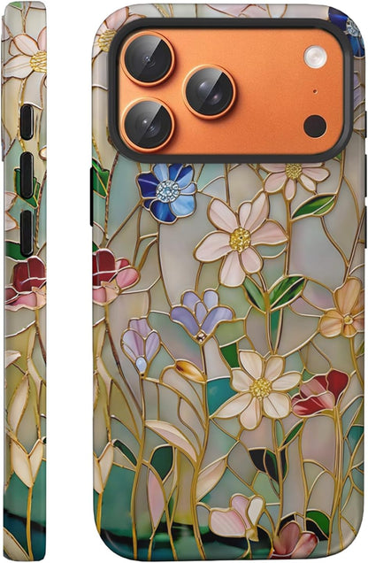 Compatible with iPhone 17 Case 6.3”, Cute Patterns Shockproof Protective Aesthetic Phone Case with Stylish Designs for Women Girl, Fruit Lemon European Summer Collage