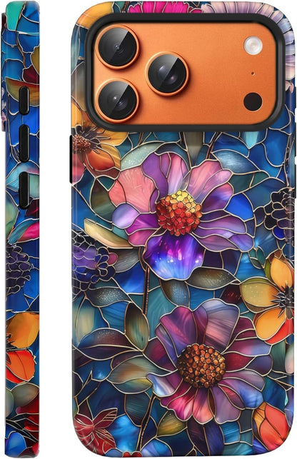 Compatible with iPhone 17 Case 6.3”, Cute Patterns Shockproof Protective Aesthetic Phone Case with Stylish Designs for Women Girl, Fruit Lemon European Summer Collage