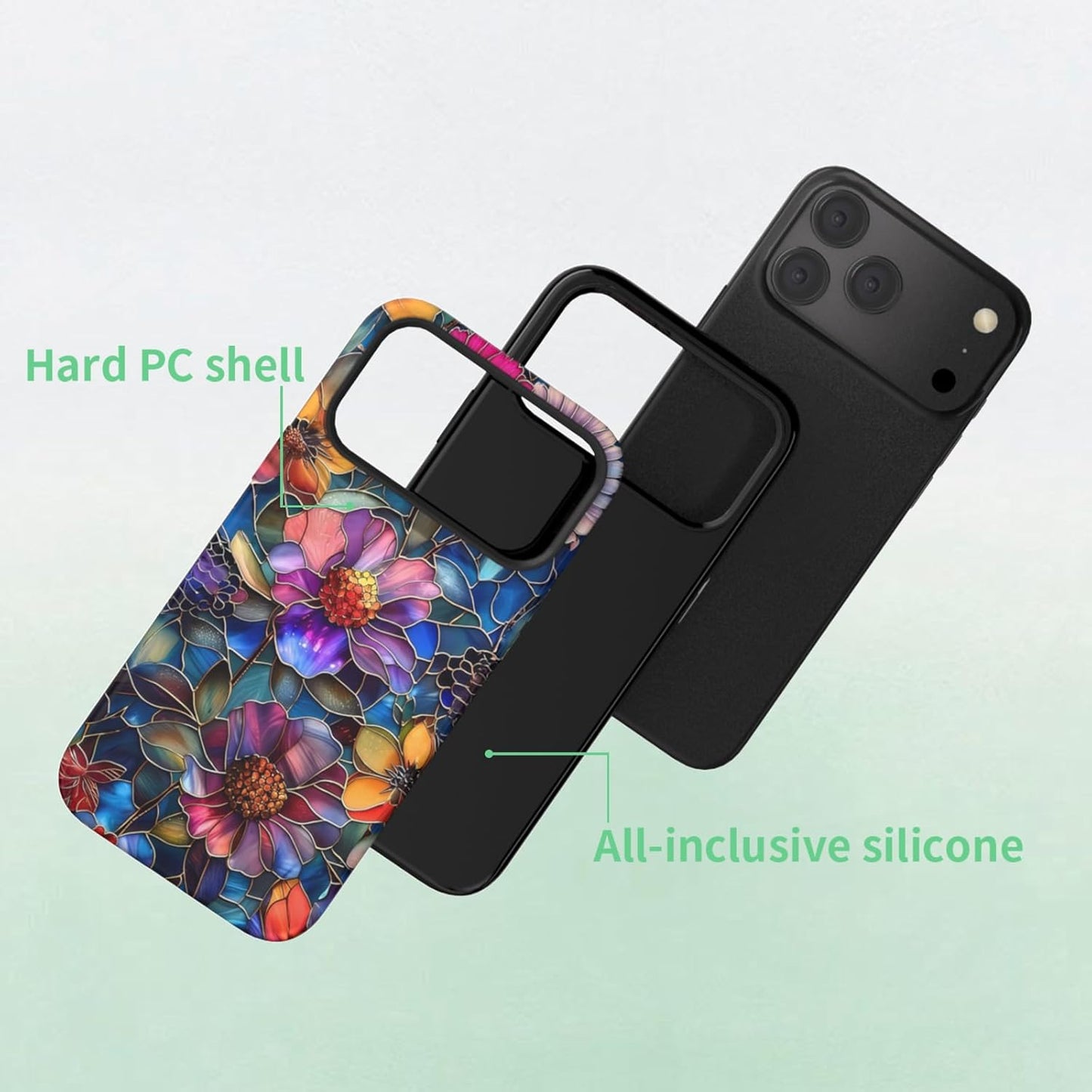 Compatible with iPhone 17 Case 6.3”, Cute Patterns Shockproof Protective Aesthetic Phone Case with Stylish Designs for Women Girl, Fruit Lemon European Summer Collage
