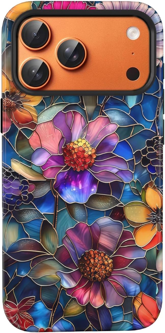 Compatible with iPhone 17 Case 6.3”, Cute Patterns Shockproof Protective Aesthetic Phone Case with Stylish Designs for Women Girl, Fruit Lemon European Summer Collage
