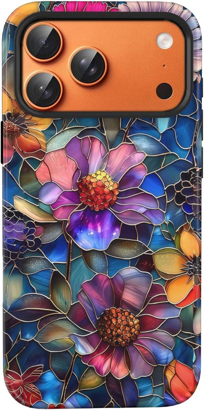 Compatible with iPhone 17 Case 6.3”, Cute Patterns Shockproof Protective Aesthetic Phone Case with Stylish Designs for Women Girl, Fruit Lemon European Summer Collage