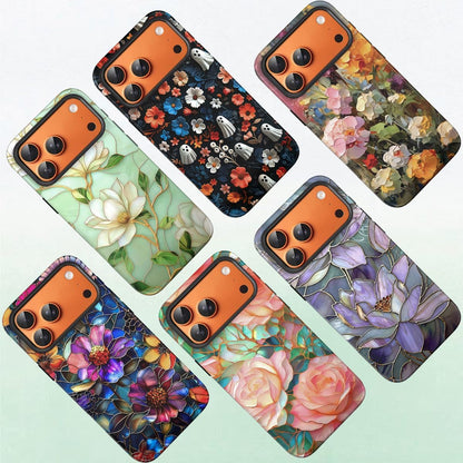 Compatible with iPhone 17 Case 6.3”, Cute Patterns Shockproof Protective Aesthetic Phone Case with Stylish Designs for Women Girl, Fruit Lemon European Summer Collage